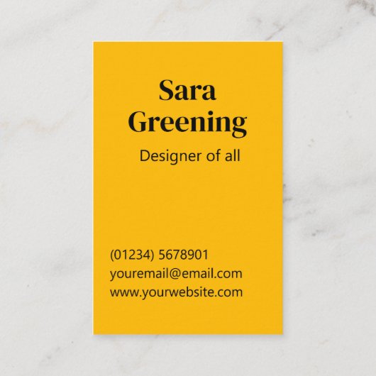 Kleur om het even welk bedrijf douane visitekaartje (Achterkant)