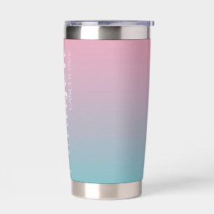 Kleur Ombre Tumbler, Gepersonaliseerde Ombre Tumbl Geïsoleerde Drinkbeker