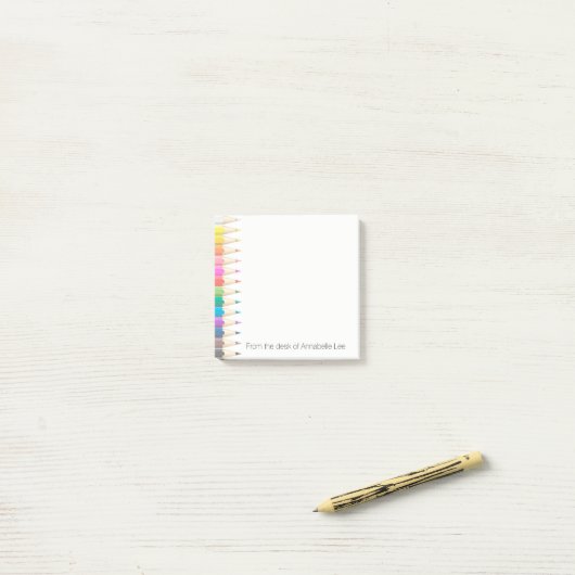 Kleur omhullingslicht post-it® notes (Op bureau)