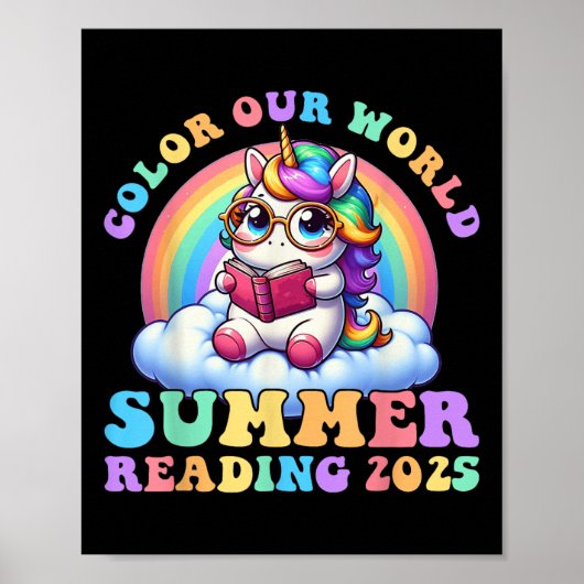 Kleur ons Wereld Zomer 2025 Leesprogramma Unicor Poster (Voorkant)