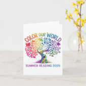 Kleur Ons Wereld Zomer Leesprogramma 2025 Boek T Kaart (Gele Bloem)