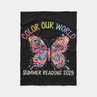 Kleur ons Wereld Zomer Leesprogramma 2025 Boter Fleece Deken