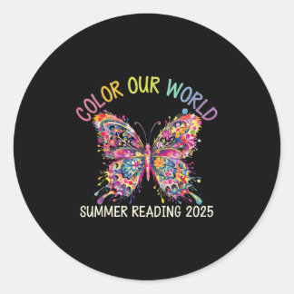 Kleur ons Wereld Zomer Leesprogramma 2025 Boter Ronde Sticker