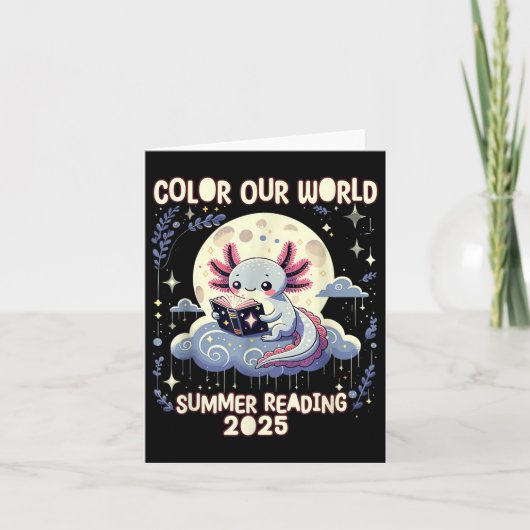 Kleur Ons Wereld Zomer Leesprogramma 2025 Grappig Kaart (Voorkant)