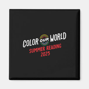 Kleur Ons Wereld Zomer Leesprogramma 2025 Grappig Magneet