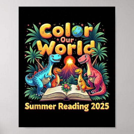 Kleur Ons Wereld Zomer Leesprogramma Rainbow 202 Poster (Voorkant)