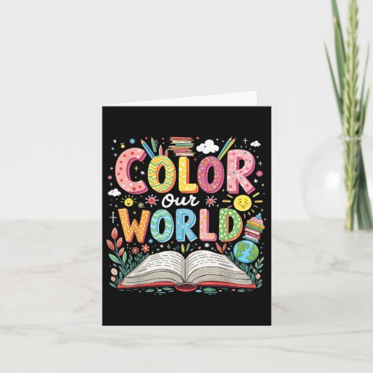 Kleur Ons Wereldboek Leesprogramma 2025 Zomer Kaart (Voorkant)