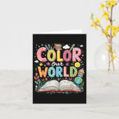 Kleur Ons Wereldboek Leesprogramma 2025 Zomer Kaart (Gele Bloem)