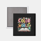 Kleur Ons Wereldboek Leesprogramma 2025 Zomer Magneet (Voorkant / Achterkant)