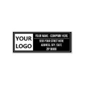Kleur Ontwerp Je Eigen Logo Naam Adres Stempel (Design)
