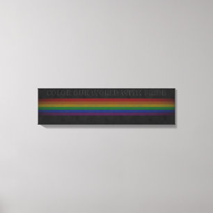 Kleur onze wereld met trots canvas afdruk