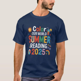 Kleur Onze Wereld Zomer 2025 Leescreativiteit T-shirt