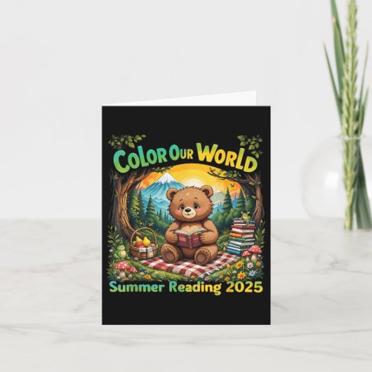 Kleur onze Wereld Zomer 2025 Zomer Leesprogramma Kaart (Voorkant)