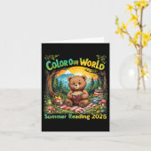 Kleur onze Wereld Zomer 2025 Zomer Leesprogramma Kaart (Gele Bloem)