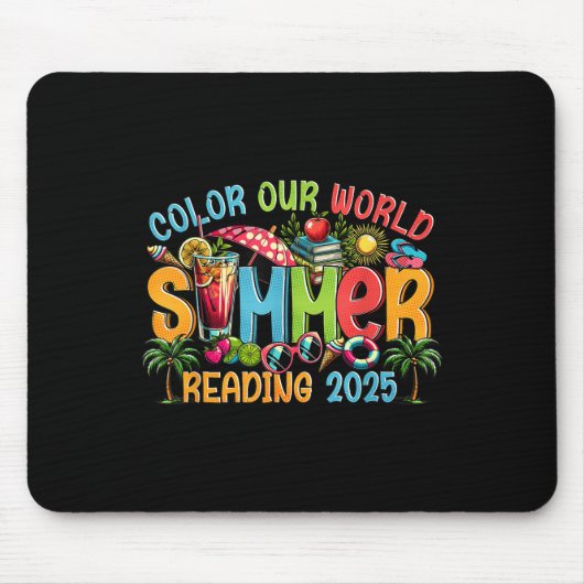 Kleur onze Wereld Zomer 2025 Zomer Leesprogramma Muismat (Voorkant)