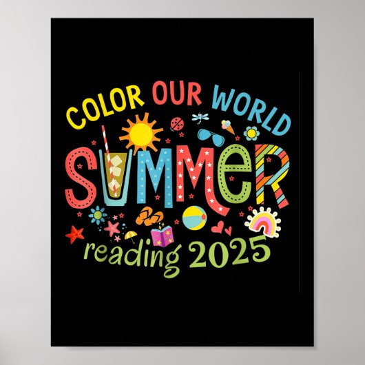 Kleur onze Wereld Zomer 2025 Zomer Leesprogramma Poster (Voorkant)