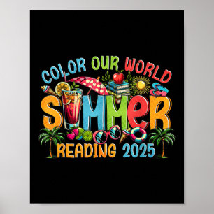 Kleur onze Wereld Zomer 2025 Zomer Leesprogramma Poster