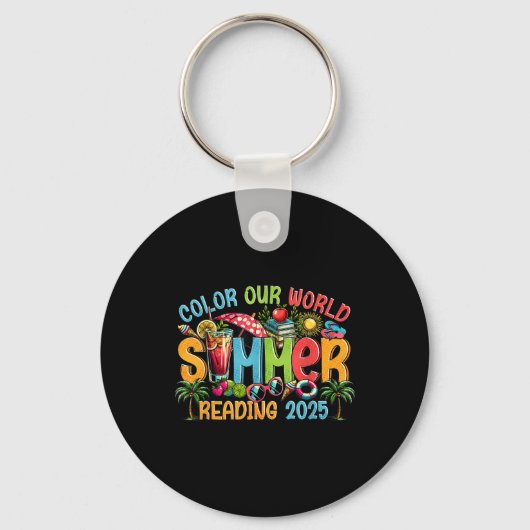 Kleur onze Wereld Zomer 2025 Zomer Leesprogramma Sleutelhanger (Voorkant)