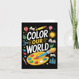 Kleur Onze Wereld Zomer Lezen 2025 Art Painting B Kaart