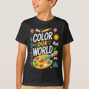 Kleur Onze Wereld Zomer Lezen 2025 Art Painting B T-shirt