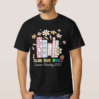 Kleur Onze Wereld Zomer Lezen 2025 Schattige Boek  T-shirt
