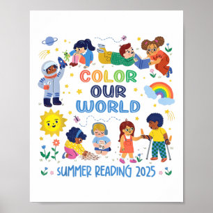Kleur onze wereld zomerlezen 2025 boek kinderen jo poster