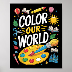 Kleur onze wereld zomerlezing 2025 kunstschilderij poster