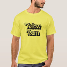 Kleur Oorlog Geel Team Shirt