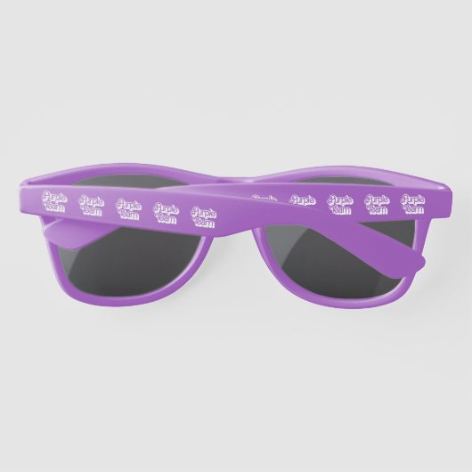 Kleur Oorlog Paarse Team Zonnebril (Achterkant)