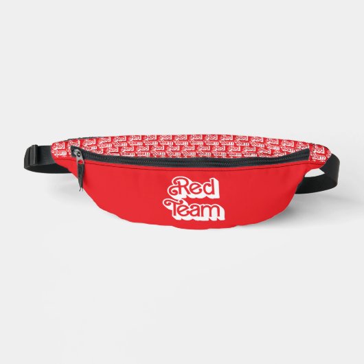 Kleur Oorlog Rood Team Fanny Pack Heuptasje (Voorkant)