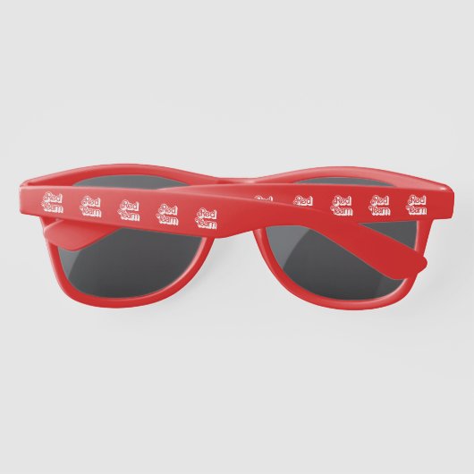 Kleur Oorlog Rood Team Zonnebril (Achterkant)