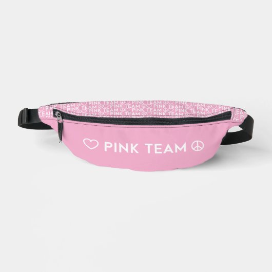 Kleur Oorlog Roze Team Fanny Pack Heuptasje (Voorkant)