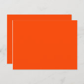 kleur oranje rood briefkaart (Voorkant / Achterkant)