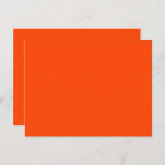 kleur oranje rood briefkaart (Voorkant / Achterkant)