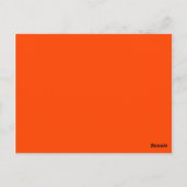 kleur oranje rood briefkaart (Achterkant)