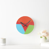 Kleur Over Tijd Abstracte Ronde Klok (Huis)