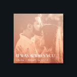 Kleur Overlay Custom Foto Nieuw Weds Gift Canvas Afdruk<br><div class="desc">Dit stijlvolle gepersonaliseerde wanddecor is voorzien van een blush kleurbedekking van de foto van het paar (beter om een zwart-wit foto te gebruiken) en een moderne typografie. U kunt deze canvasprint bewerken met uw foto,  namen,  aantal jaren of een aangepast bericht.</div>