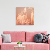 Kleur Overlay Custom Foto Nieuw Weds Gift Canvas Afdruk (Insitu (Woonkamer))