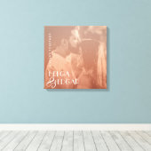 Kleur Overlay Stijlvolle Foto Jubileum Gift Canvas Afdruk (Insitu (Houten vloer))