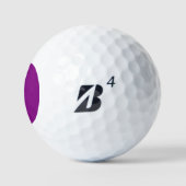 Kleur paars golfballen (Logo)