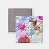 Kleur Paarse Gele Print gepersonaliseerd Magneet (Voorkant / Achterkant)