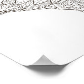 Kleur Pagina Fancy duif Poster (Hoek)