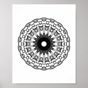 Kleur Pagina Mandala DIY Wall Art Poster