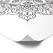 Kleur Pagina Zijderoute Mandala Poster (Hoek)