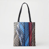 Kleur Palestinian Keffiyeh Tote Bag (Voorkant)