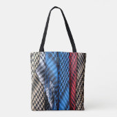 Kleur Palestinian Keffiyeh Tote Bag (Achterkant)