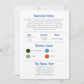 Kleur Palet Boog Bruidsmeisje Voorstel Kaart (Achterkant)