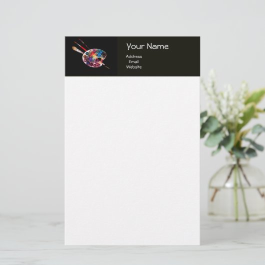 KLEUR PALETTE BRIEFPAPIER (Staand voorkant)