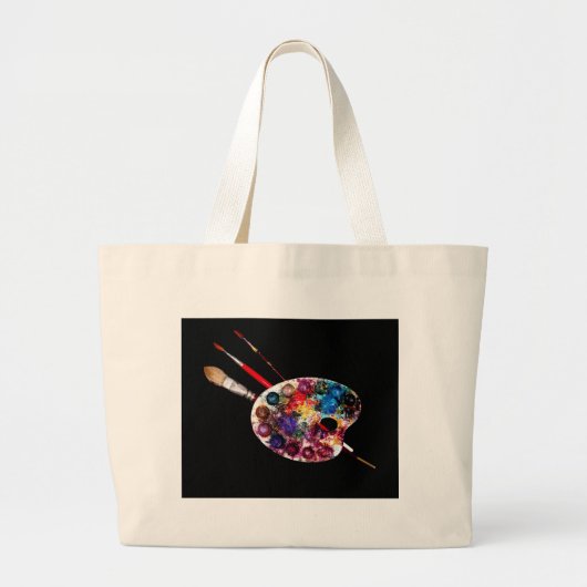 KLEUR PALETTE GROTE TOTE BAG (Voorkant)