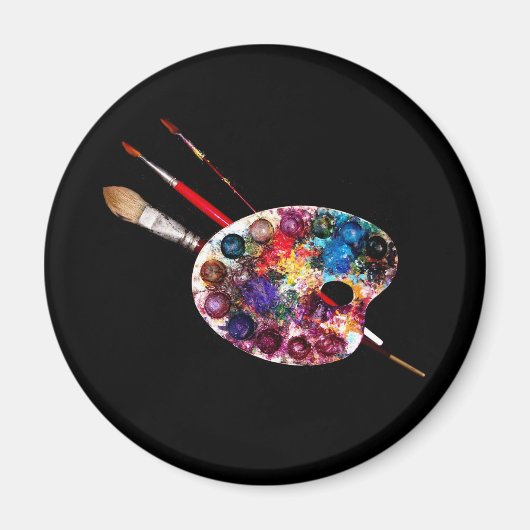 KLEUR PALETTE, schilderkunstenaar Magneet (Voorkant)